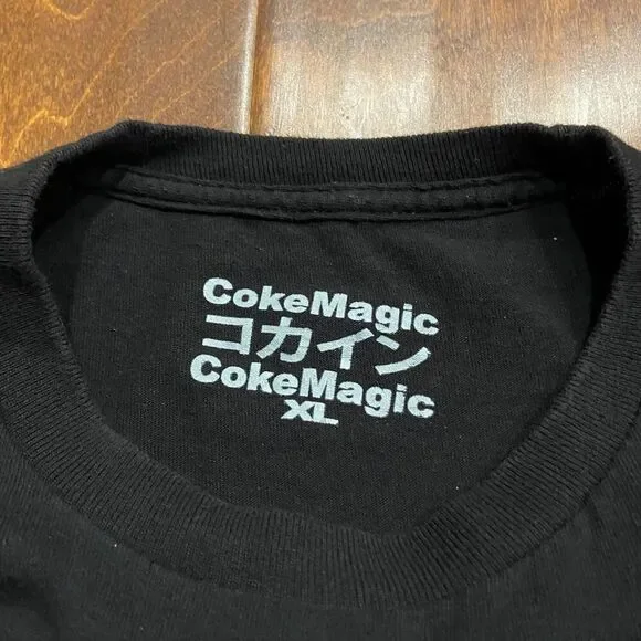 Coke Magic Aaliyah Babygirl Tommy Logo Black Cotton Tee Unisex Size XL - Picture 5 of 7